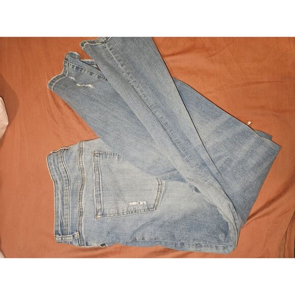 Kut From The Kloth Blue Jeans Button Fly Size16 Plus Size Distressed - Picture 7 of 8